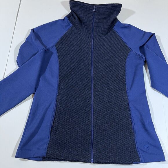 Mountain Hardwear Full Zip Blue Fleece Jacket Sweatshirt Women's Size Small - Picture 5 of 8
